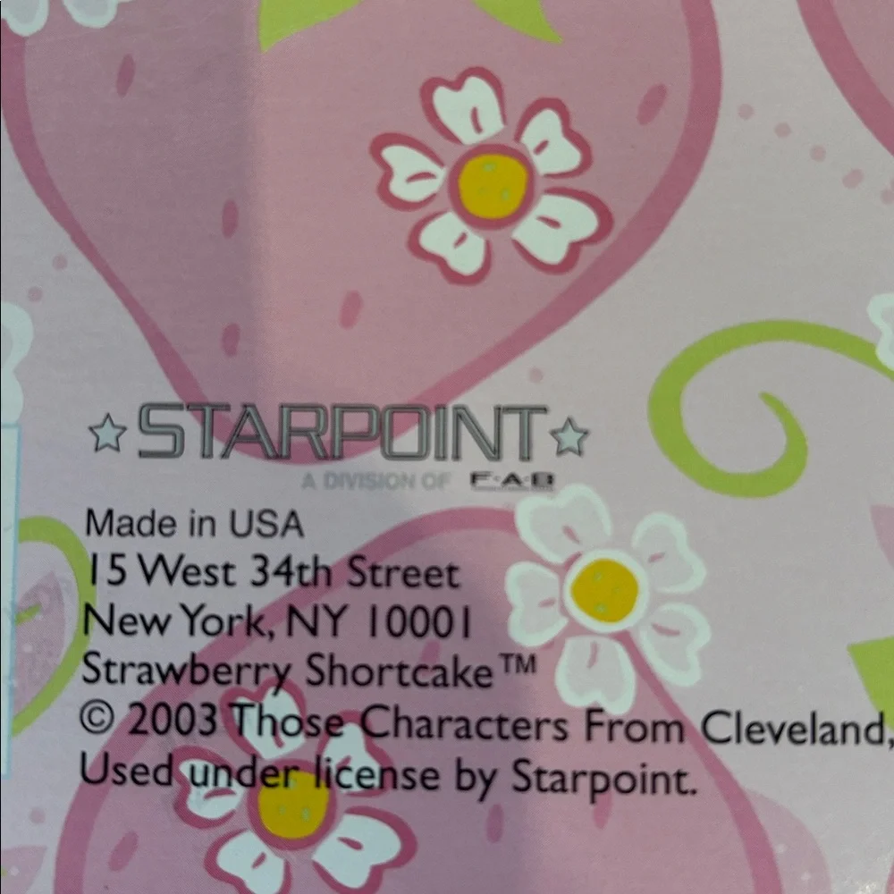 Strawberry Shortcake Folder 2003 Millennial Strawberry Shortcake School Folder